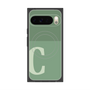 プレミアムスクエアケース with Pixelsnap［ オリジナル - initial two tone - C green ］
