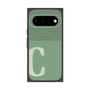 プレミアムスクエアケース with Pixelsnap［ オリジナル - initial two tone - C green ］