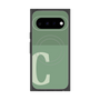 プレミアムスクエアケース with Pixelsnap［ オリジナル - initial two tone - C green ］