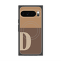 プレミアムスクエアケース with Pixelsnap［ オリジナル - initial two tone - D brown ］