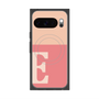 プレミアムスクエアケース with Pixelsnap［ オリジナル - initial two tone - E pink ］