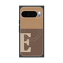 プレミアムスクエアケース with Pixelsnap［ オリジナル - initial two tone - E brown ］
