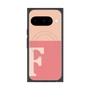 プレミアムスクエアケース with Pixelsnap［ オリジナル - initial two tone - F pink ］