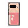 プレミアムスクエアケース with Pixelsnap［ オリジナル - initial two tone - F pink ］