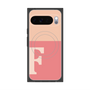プレミアムスクエアケース with Pixelsnap［ オリジナル - initial two tone - F pink ］