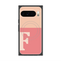 プレミアムスクエアケース with Pixelsnap［ オリジナル - initial two tone - F pink ］