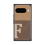 プレミアムスクエアケース with Pixelsnap［ オリジナル - initial two tone - F brown ］