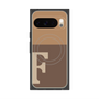 プレミアムスクエアケース with Pixelsnap［ オリジナル - initial two tone - F brown ］