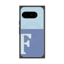 プレミアムスクエアケース with Pixelsnap［ オリジナル - initial two tone - F blue ］