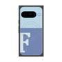 プレミアムスクエアケース with Pixelsnap［ オリジナル - initial two tone - F blue ］
