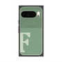 プレミアムスクエアケース with Pixelsnap［ オリジナル - initial two tone - F green ］