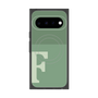 プレミアムスクエアケース with Pixelsnap［ オリジナル - initial two tone - F green ］