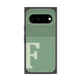 プレミアムスクエアケース with Pixelsnap［ オリジナル - initial two tone - F green ］