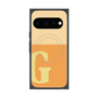 プレミアムスクエアケース with Pixelsnap［ オリジナル - initial two tone - G orange ］
