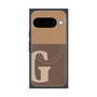 プレミアムスクエアケース with Pixelsnap［ オリジナル - initial two tone - G brown ］