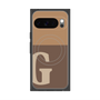 プレミアムスクエアケース with Pixelsnap［ オリジナル - initial two tone - G brown ］