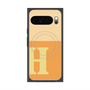 プレミアムスクエアケース with Pixelsnap［ オリジナル - initial two tone - H orange ］