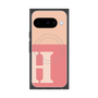 プレミアムスクエアケース with Pixelsnap［ オリジナル - initial two tone - H pink ］