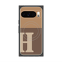プレミアムスクエアケース with Pixelsnap［ オリジナル - initial two tone - H brown ］