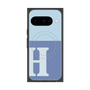 プレミアムスクエアケース with Pixelsnap［ オリジナル - initial two tone - H blue ］