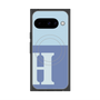 プレミアムスクエアケース with Pixelsnap［ オリジナル - initial two tone - H blue ］