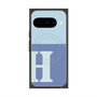 プレミアムスクエアケース with Pixelsnap［ オリジナル - initial two tone - H blue ］