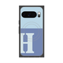 プレミアムスクエアケース with Pixelsnap［ オリジナル - initial two tone - H blue ］