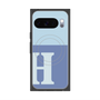 プレミアムスクエアケース with Pixelsnap［ オリジナル - initial two tone - H blue ］