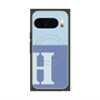プレミアムスクエアケース with Pixelsnap［ オリジナル - initial two tone - H blue ］