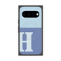 プレミアムスクエアケース with Pixelsnap［ オリジナル - initial two tone - H blue ］
