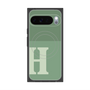 プレミアムスクエアケース with Pixelsnap［ オリジナル - initial two tone - H green ］