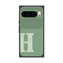 プレミアムスクエアケース with Pixelsnap［ オリジナル - initial two tone - H green ］