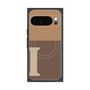 プレミアムスクエアケース with Pixelsnap［ オリジナル - initial two tone - I brown ］
