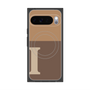 プレミアムスクエアケース with Pixelsnap［ オリジナル - initial two tone - I brown ］