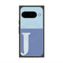 プレミアムスクエアケース with Pixelsnap［ オリジナル - initial two tone - J blue ］