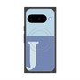 プレミアムスクエアケース with Pixelsnap［ オリジナル - initial two tone - J blue ］