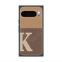 プレミアムスクエアケース with Pixelsnap［ オリジナル - initial two tone - K brown ］
