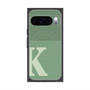 プレミアムスクエアケース with Pixelsnap［ オリジナル - initial two tone - K green ］