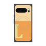 プレミアムスクエアケース with Pixelsnap［ オリジナル - initial two tone - L orange ］