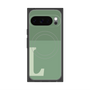 プレミアムスクエアケース with Pixelsnap［ オリジナル - initial two tone - L green ］