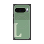 プレミアムスクエアケース with Pixelsnap［ オリジナル - initial two tone - L green ］