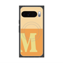 プレミアムスクエアケース with Pixelsnap［ オリジナル - initial two tone - M orange ］