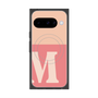 プレミアムスクエアケース with Pixelsnap［ オリジナル - initial two tone - M pink ］