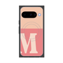 プレミアムスクエアケース with Pixelsnap［ オリジナル - initial two tone - M pink ］