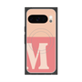 プレミアムスクエアケース with Pixelsnap［ オリジナル - initial two tone - M pink ］