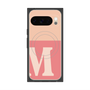 プレミアムスクエアケース with Pixelsnap［ オリジナル - initial two tone - M pink ］