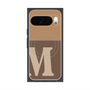 プレミアムスクエアケース with Pixelsnap［ オリジナル - initial two tone - M brown ］