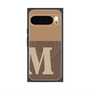 プレミアムスクエアケース with Pixelsnap［ オリジナル - initial two tone - M brown ］