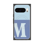 プレミアムスクエアケース with Pixelsnap［ オリジナル - initial two tone - M blue ］