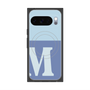 プレミアムスクエアケース with Pixelsnap［ オリジナル - initial two tone - M blue ］